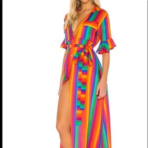 Mochi Leilani Dress in Rainbow